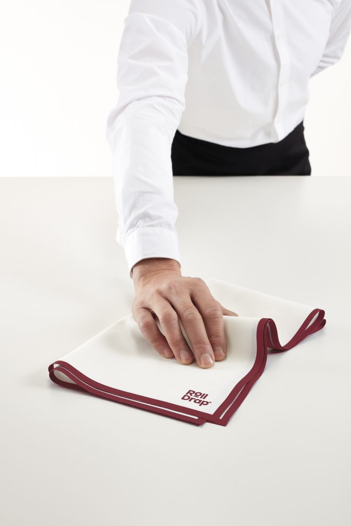 Антибактериална полираща кърпа с бордо кант - 40/64см Roll drap